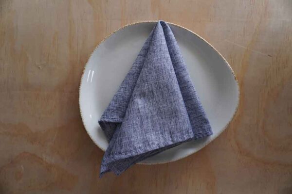 Servilleta de tela azul marino - kit de 4