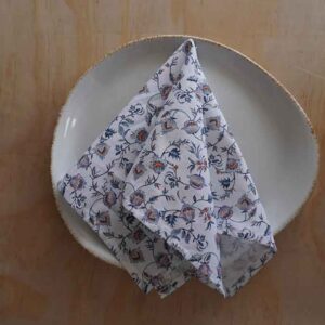 Servilleta de tela flores orgánicas - kit de 4